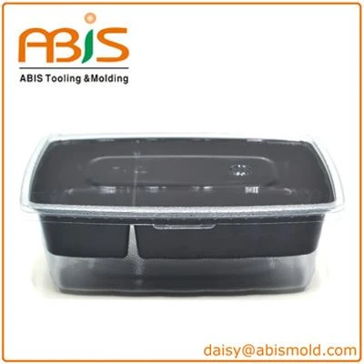 Eco Friendly Disposable Plastic Takeaway Food Packaging Containers with Lids
