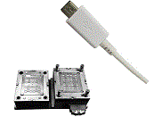 פלסטיק מעטפת הזרקת דפוס עבור כבל USB